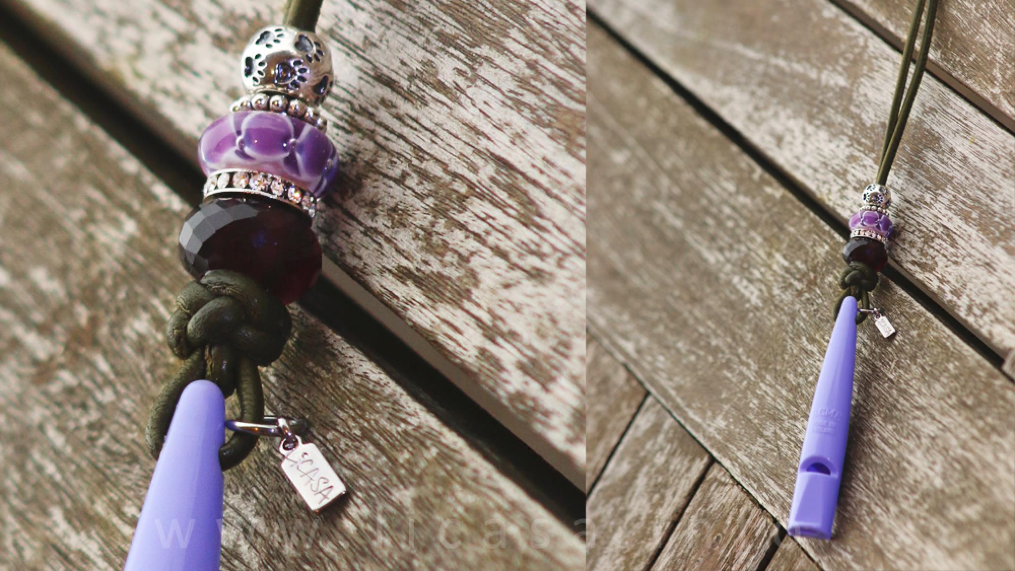 Pfeifenband moos/lila